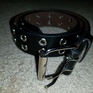 Black Grommet Belt